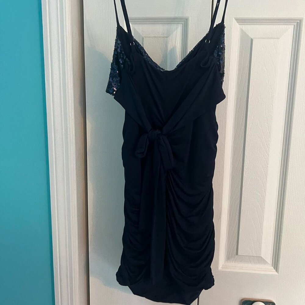 Lucy in the Sky Women's Navy Dress - Picture 2 of 3